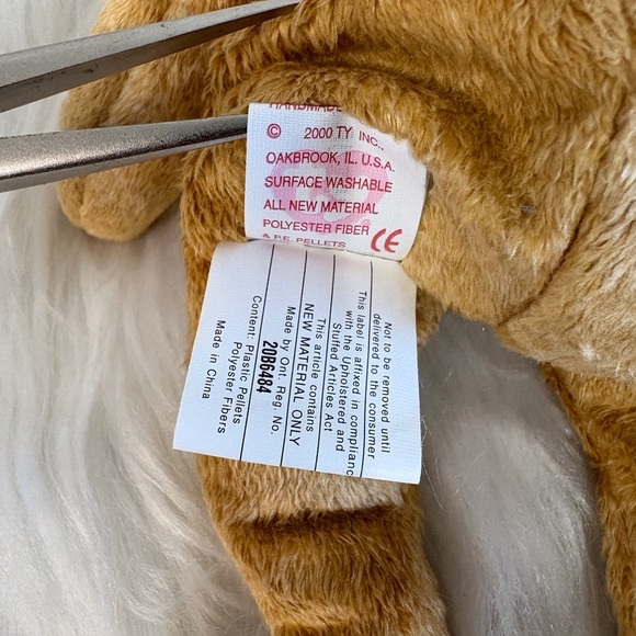 Ty Cashew Beanie Baby 2000 - Picture 7 of 7